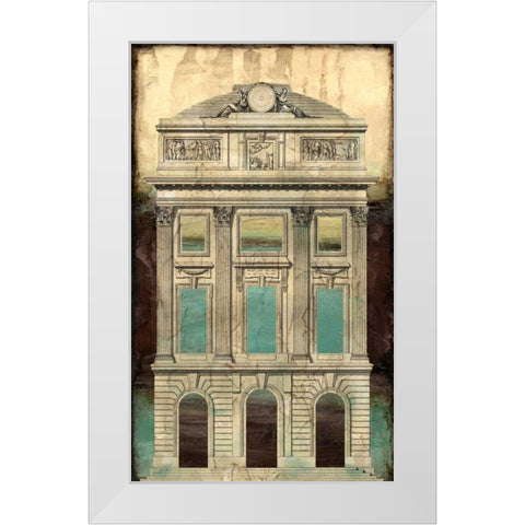 Architectural Illusion II White Modern Wood Framed Art Print by Vision Studio