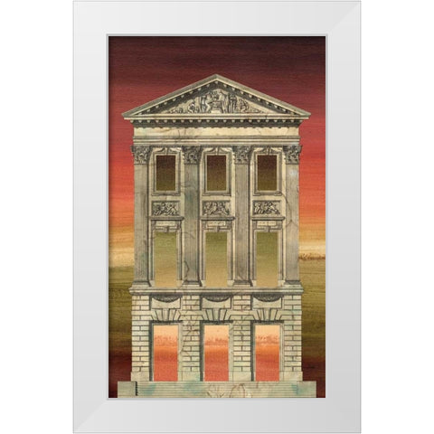 Architectural Illusion III White Modern Wood Framed Art Print by Vision Studio