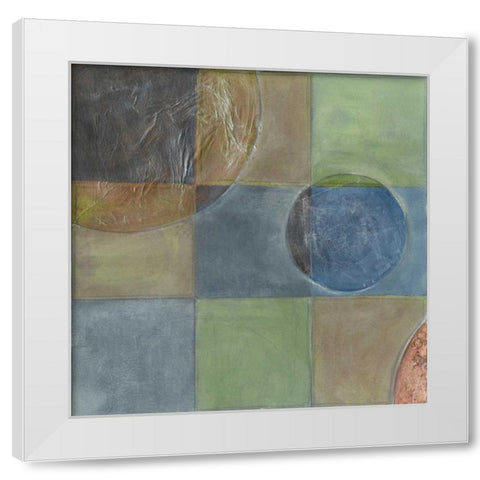 Circumspect I White Modern Wood Framed Art Print by Vess, June Erica
