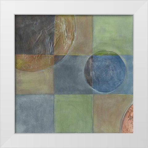 Circumspect I White Modern Wood Framed Art Print by Vess, June Erica