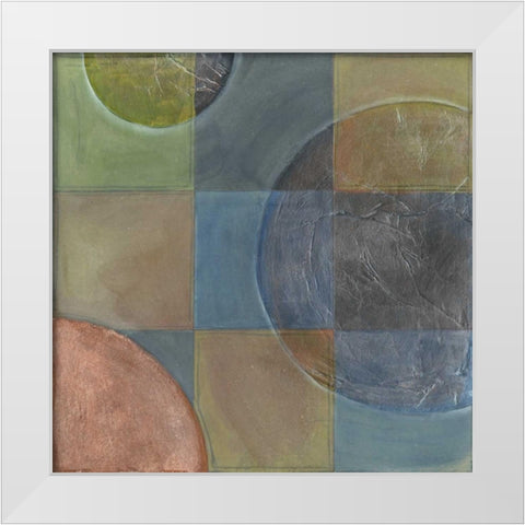 Circumspect II White Modern Wood Framed Art Print by Vess, June Erica