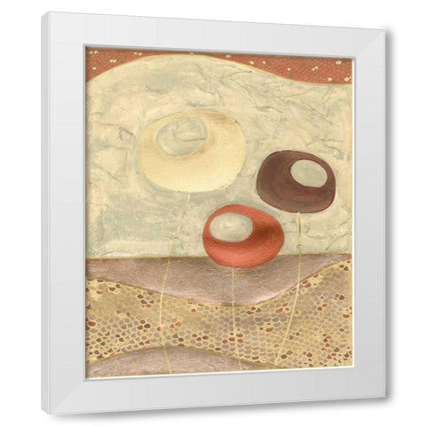 Alloy I White Modern Wood Framed Art Print by Vess, June Erica