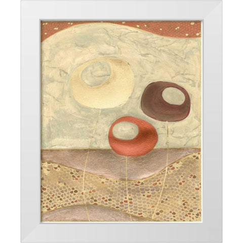 Alloy I White Modern Wood Framed Art Print by Vess, June Erica