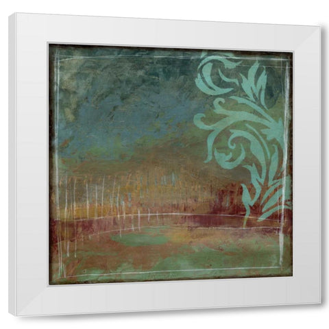 Lush Filigree I White Modern Wood Framed Art Print by Goldberger, Jennifer