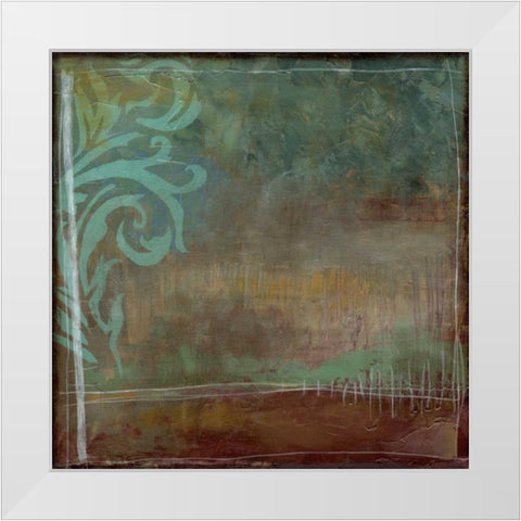 Lush Filigree II White Modern Wood Framed Art Print by Goldberger, Jennifer