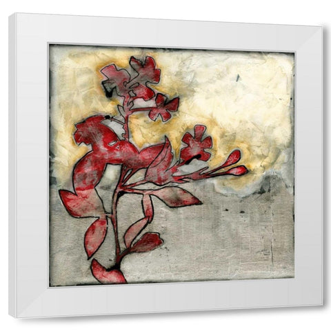 Platinum Silhouette II White Modern Wood Framed Art Print by Goldberger, Jennifer