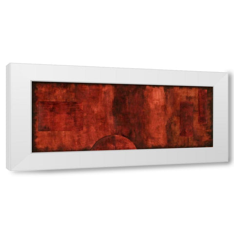 Scarlet Serendipity II White Modern Wood Framed Art Print by Slocum, Nancy