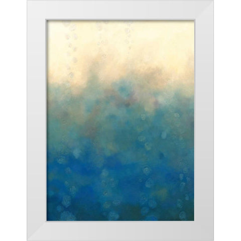 Sea and Sky I White Modern Wood Framed Art Print by Zarris, Chariklia