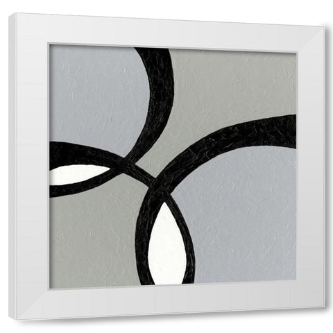 Ellipse II White Modern Wood Framed Art Print by Holland, J.
