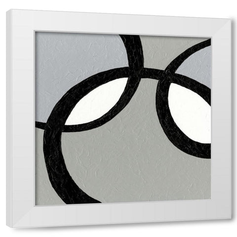 Ellipse IV White Modern Wood Framed Art Print by Holland, J.