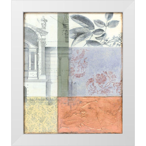 Neo Victorian Collage II White Modern Wood Framed Art Print by Goldberger, Jennifer