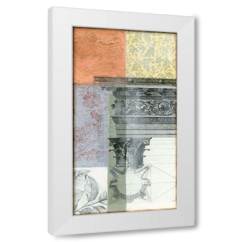 Neo Victorian Collage III White Modern Wood Framed Art Print by Goldberger, Jennifer