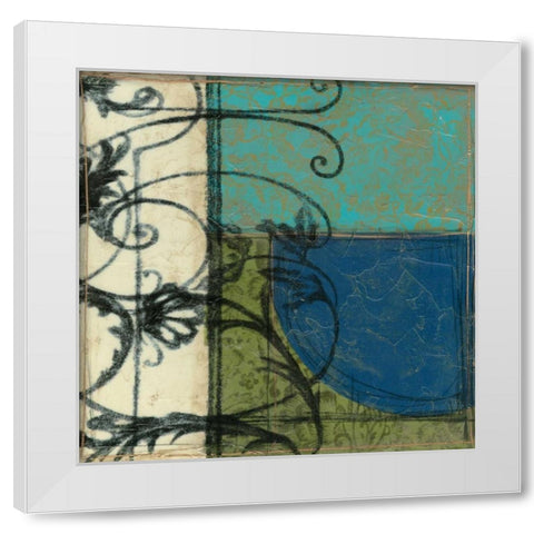 Gated Geometry II White Modern Wood Framed Art Print by Goldberger, Jennifer