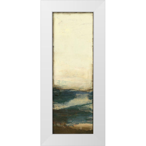 Horizon V White Modern Wood Framed Art Print by Goldberger, Jennifer