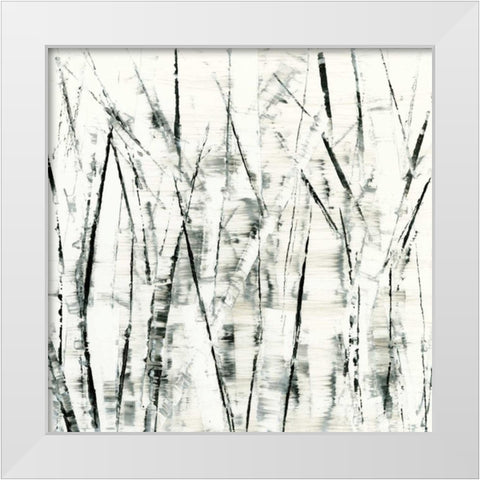 Birches II White Modern Wood Framed Art Print by Gordon, Sharon