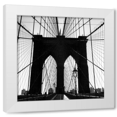 Brooklyn Suspension IV White Modern Wood Framed Art Print by DeNardo, Laura