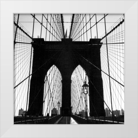 Brooklyn Suspension IV White Modern Wood Framed Art Print by DeNardo, Laura