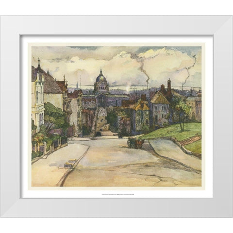 European Sketchbook I White Modern Wood Framed Art Print by Abdy, Rowena Meeks