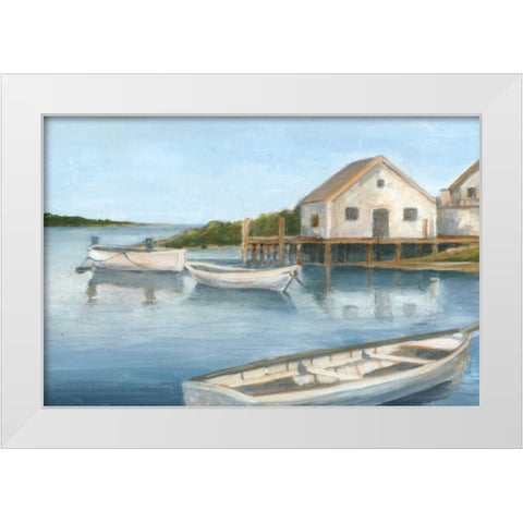 Tranquil Waters II White Modern Wood Framed Art Print by Harper, Ethan