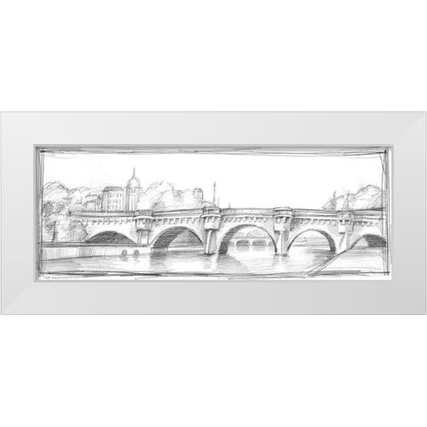 Pont Neuf  White Modern Wood Framed Art Print by Harper, Ethan