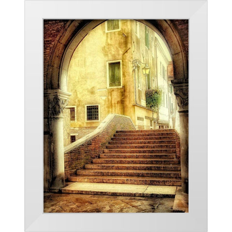 Italian Archway White Modern Wood Framed Art Print by Head, Danny