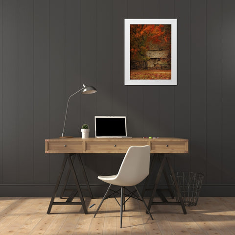 The Mill White Modern Wood Framed Art Print by Head, Danny