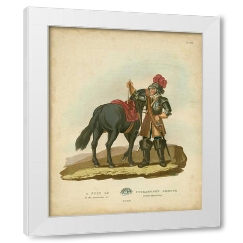 Men in Armour VI White Modern Wood Framed Art Print by Meyrick