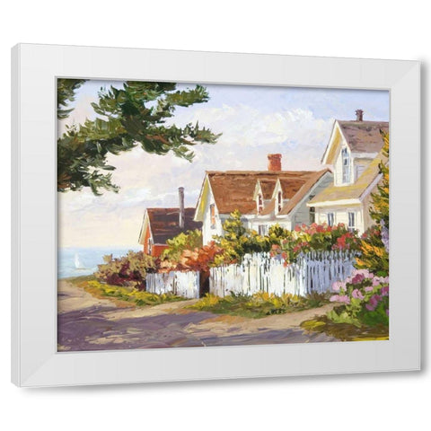 Balmy Spring Day White Modern Wood Framed Art Print by Dertner, Erin