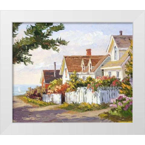 Balmy Spring Day White Modern Wood Framed Art Print by Dertner, Erin