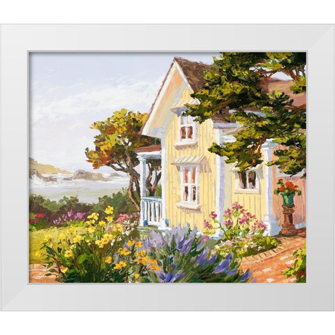 Victorian Seaside Haven White Modern Wood Framed Art Print by Dertner, Erin