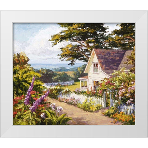 Tranquility Defined White Modern Wood Framed Art Print by Dertner, Erin