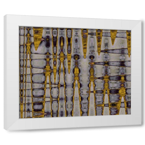 Ochre and Plum I White Modern Wood Framed Art Print by Mountain, Ricki
