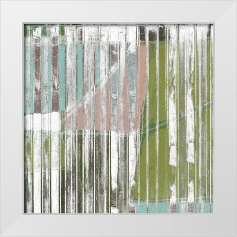 Linear Mix I White Modern Wood Framed Art Print by Goldberger, Jennifer