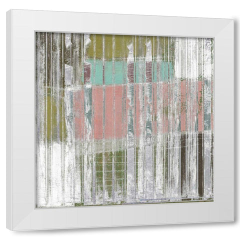 Linear Mix II White Modern Wood Framed Art Print by Goldberger, Jennifer