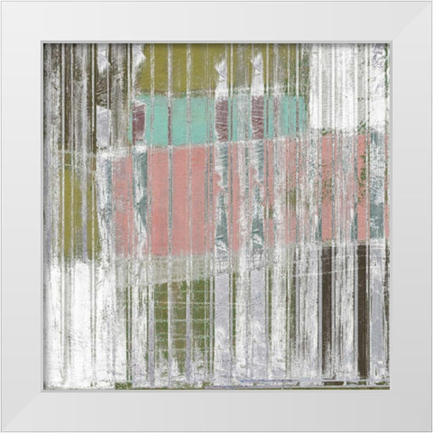 Linear Mix II White Modern Wood Framed Art Print by Goldberger, Jennifer