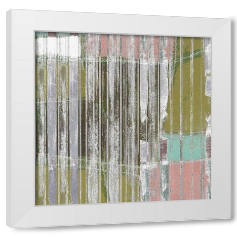 Linear Mix III White Modern Wood Framed Art Print by Goldberger, Jennifer