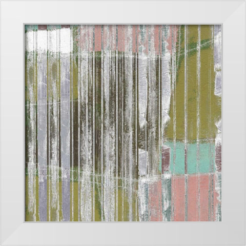 Linear Mix III White Modern Wood Framed Art Print by Goldberger, Jennifer