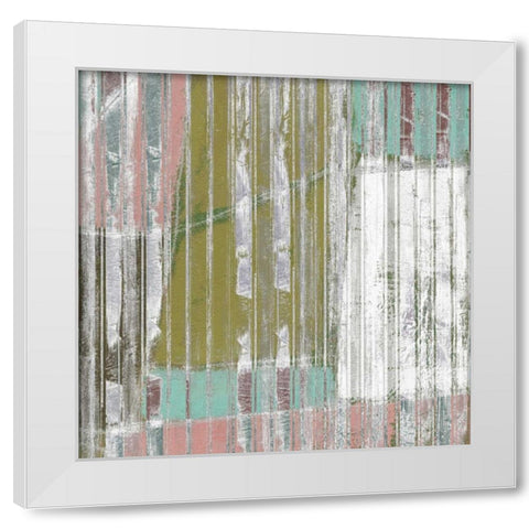 Linear Mix IV White Modern Wood Framed Art Print by Goldberger, Jennifer