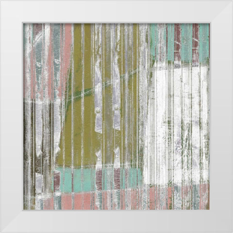 Linear Mix IV White Modern Wood Framed Art Print by Goldberger, Jennifer