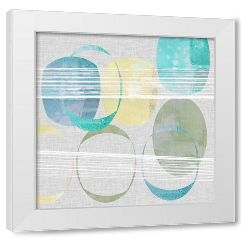 Stone Pattern I White Modern Wood Framed Art Print by Goldberger, Jennifer