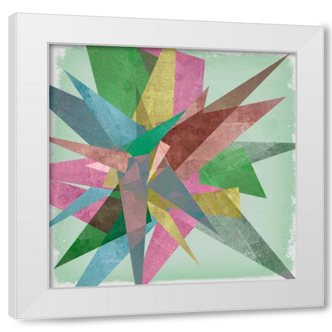 Burst I White Modern Wood Framed Art Print by Goldberger, Jennifer