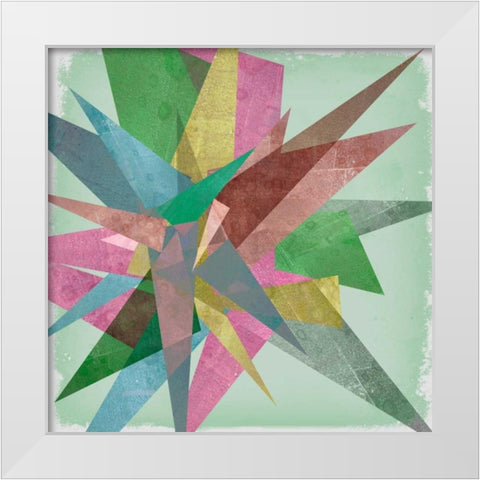 Burst I White Modern Wood Framed Art Print by Goldberger, Jennifer