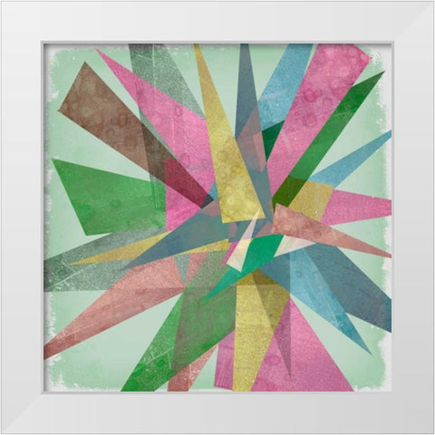 Burst II White Modern Wood Framed Art Print by Goldberger, Jennifer