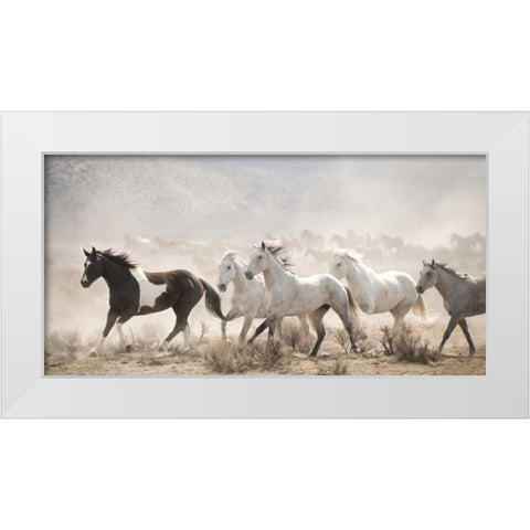 Open Range White Modern Wood Framed Art Print by PHBurchett