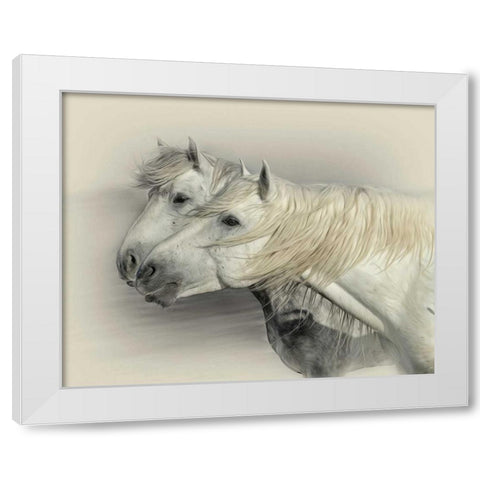 Curiosity White Modern Wood Framed Art Print by PHBurchett
