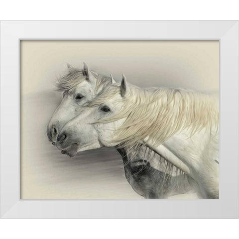 Curiosity White Modern Wood Framed Art Print by PHBurchett