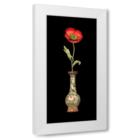 Poppy Magic I White Modern Wood Framed Art Print by Vision Studio