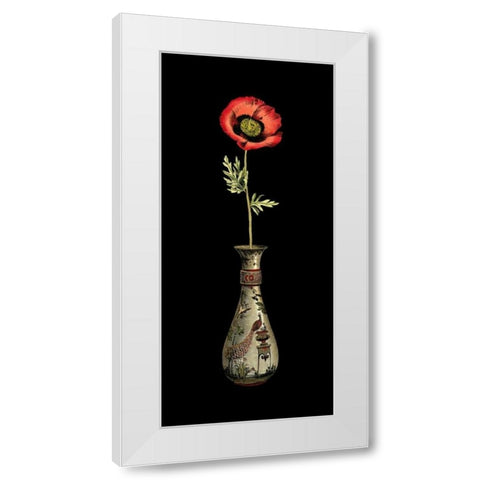Poppy Magic IV White Modern Wood Framed Art Print by Vision Studio