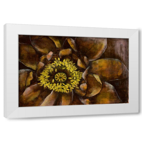 Floral Illusion I White Modern Wood Framed Art Print by Goldberger, Jennifer