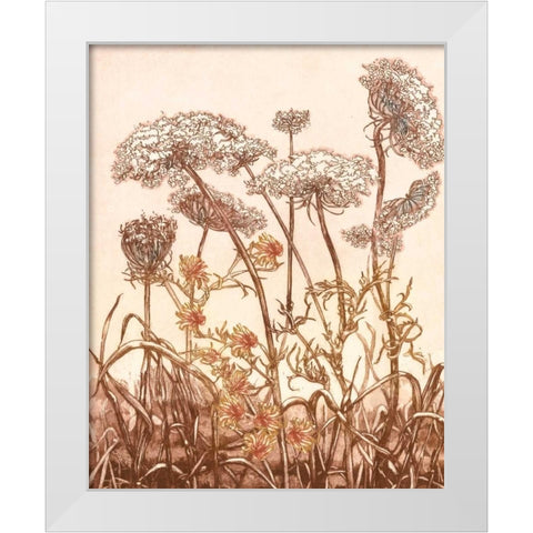 Field of Lace II White Modern Wood Framed Art Print by Dauman, B.
